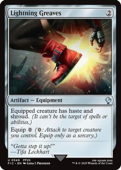 Lightning Greaves Commander: FINAL FANTASY Magic card