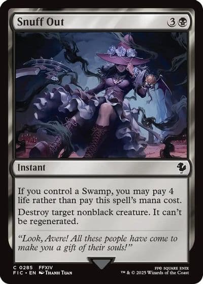 Snuff Out Commander: FINAL FANTASY Magic card