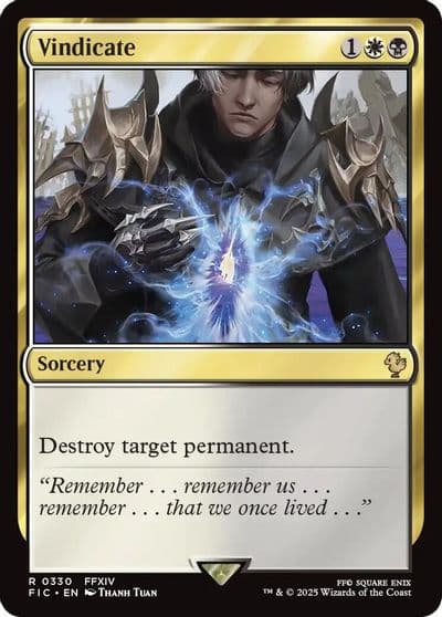 Vindicate Commander: FINAL FANTASY Magic card