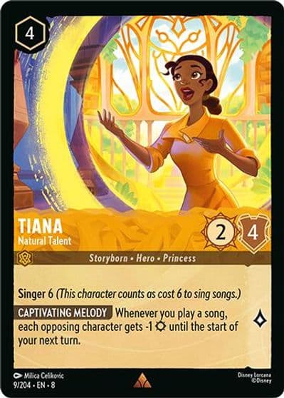 Tiana Natural Talent Reign of Jafar Lorcana card
