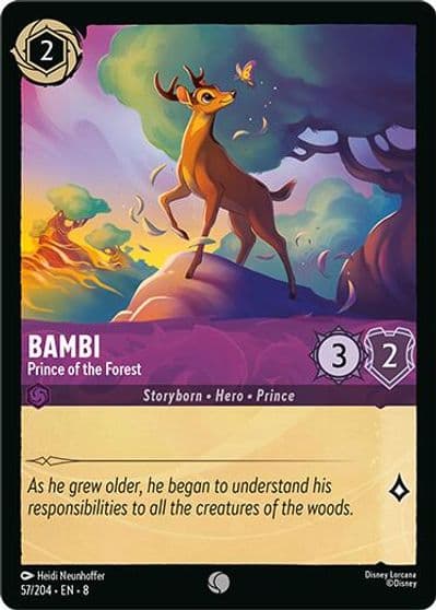 Bambi Prince of the Forest Reign of Jafar Lorcana card