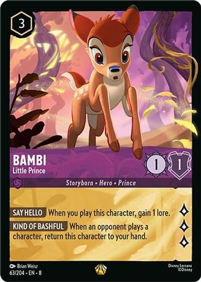 Bambi Little Prince Reign of Jafar Lorcana card