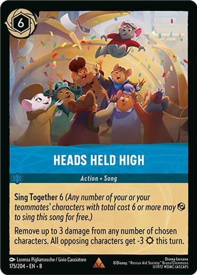Heads Held High Reign of Jafar Lorcana card