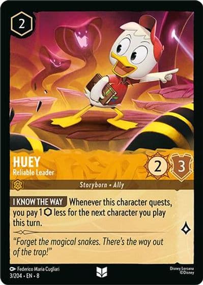 Huey Reliable Leader Reign of Jafar Lorcana card