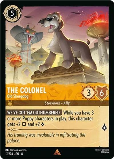 The Colonel Old Sheepdog Reign of Jafar Lorcana card