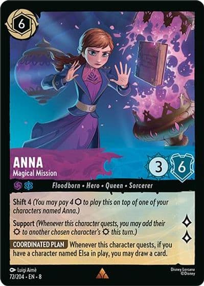 Anna Magical Mission Reign of Jafar Lorcana card