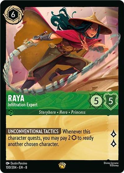 Raya Infiltration Expert Reign of Jafar Lorcana card