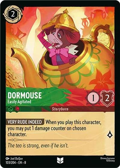 Dormouse Easily Agitated Reign of Jafar Lorcana card
