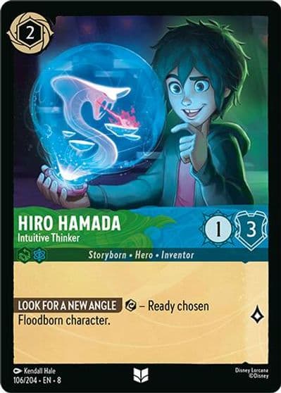 Hiro Hamada Intuitive Thinker Reign of Jafar Lorcana card