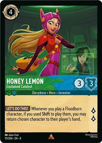 Honey Lemon Costumed Catalyst Reign of Jafar Lorcana card
