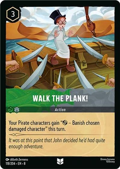Walk the Plank Reign of Jafar Lorcana card