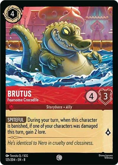 Brutus Fearsome Crocodile Reign of Jafar Lorcana card