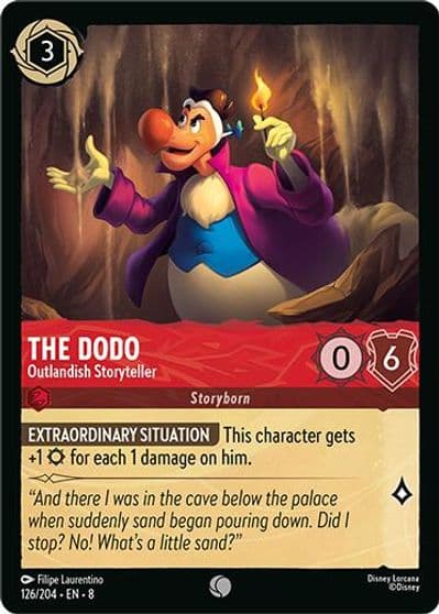 The Dodo Outlandish Storyteller Reign of Jafar Lorcana card