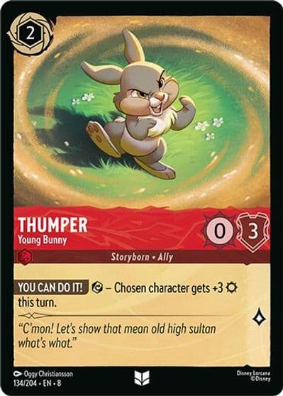 Thumper Young Bunny Reign of Jafar Lorcana card
