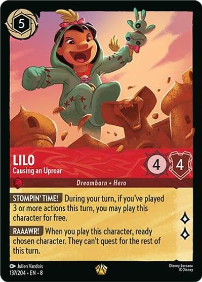 Lilo Causing an Uproar Reign of Jafar Lorcana card