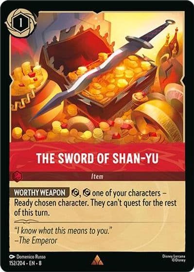 The Sword of Shan Yu Reign of Jafar Lorcana card