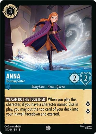 Anna Trusting Sister Reign of Jafar Lorcana card