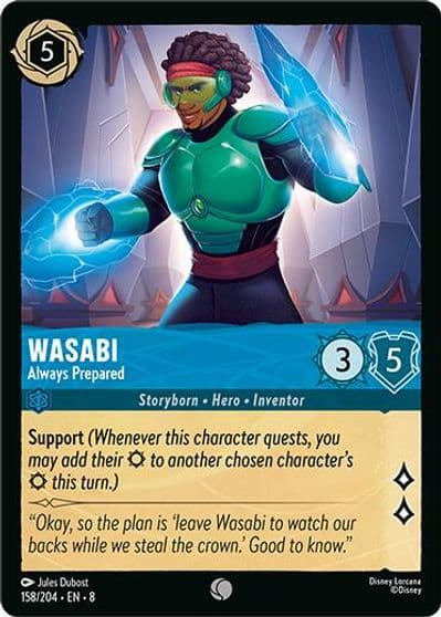 Wasabi Always Prepared Reign of Jafar Lorcana card