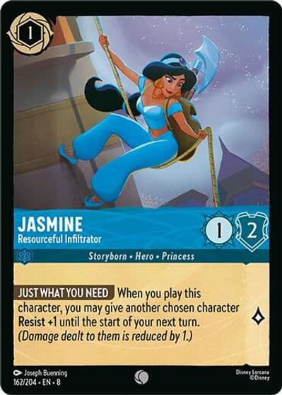 Jasmine Resourceful Infiltrator Reign of Jafar Lorcana card