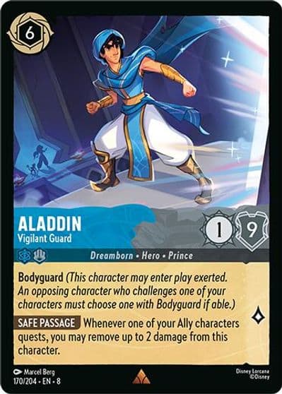 Aladdin Vigilant Guard Reign of Jafar Lorcana card