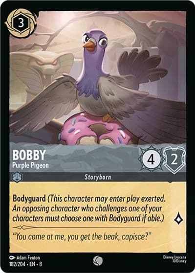 Bobby Purple Pigeon Reign of Jafar Lorcana card