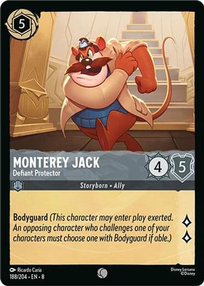 Monterey Jack Defiant Protector Reign of Jafar Lorcana card