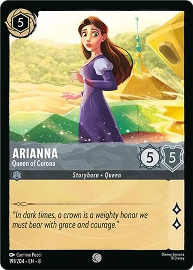 Arianna Queen of Corona Reign of Jafar Lorcana card
