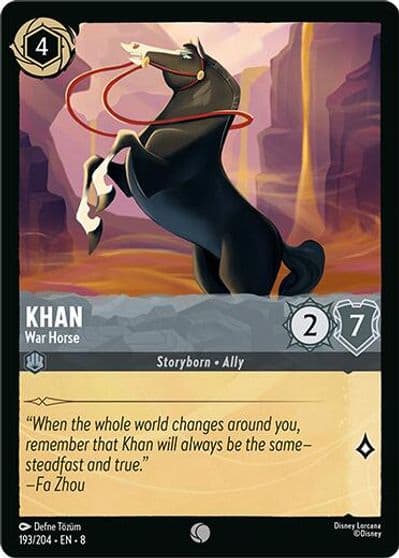 Khan War Horse Reign of Jafar Lorcana card