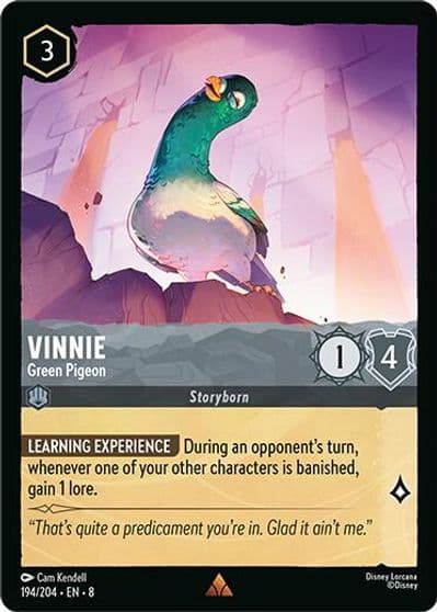 Vinnie Green Pigeon Reign of Jafar Lorcana card