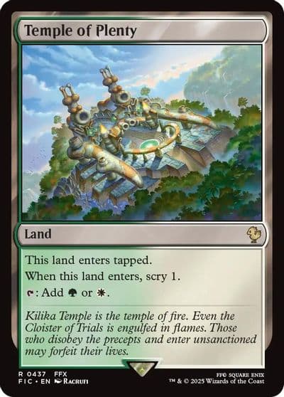 Temple of Plenty Commander: FINAL FANTASY Magic card