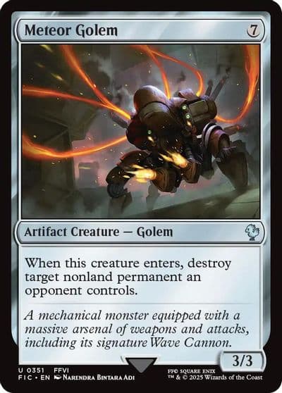 Meteor Golem Commander: FINAL FANTASY Magic card