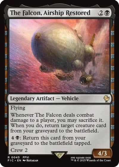 The Falcon Airship Restored Commander: FINAL FANTASY Magic card