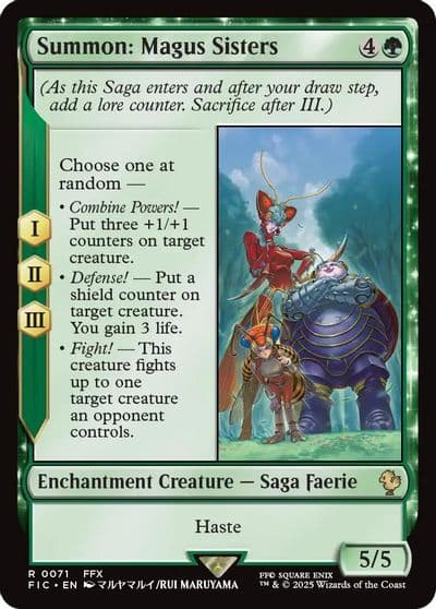 Summon Magus Sisters Commander: FINAL FANTASY Magic card