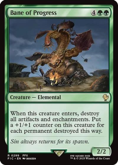Bane of Progress Commander: FINAL FANTASY Magic card