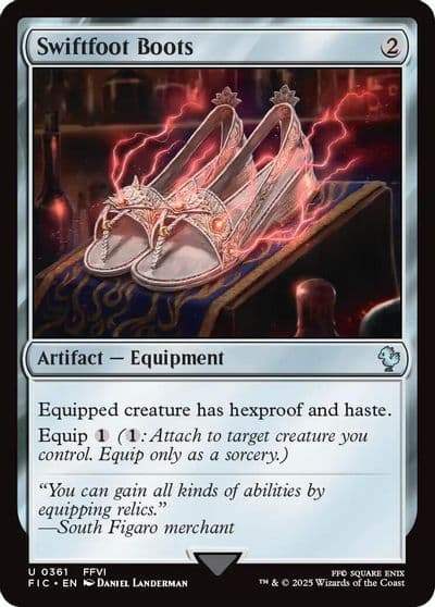 Swiftfoot Boots Commander: FINAL FANTASY Magic card
