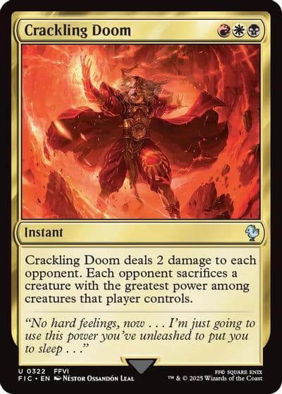 Crackling Doom Commander: FINAL FANTASY Magic card