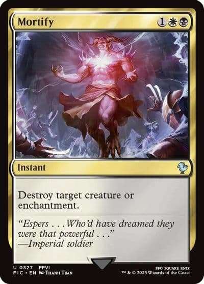 Mortify Commander: FINAL FANTASY Magic card