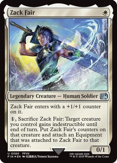 Zack Fair Surge Foil FINAL FANTASY Magic card