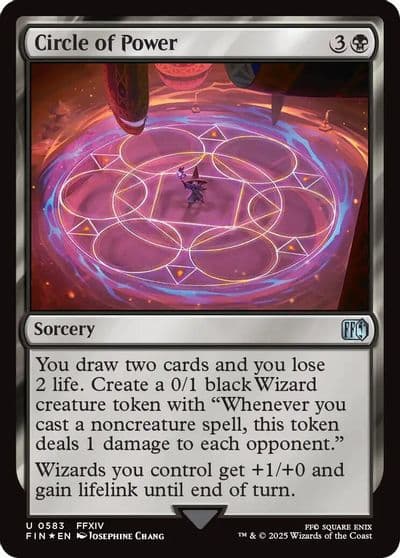 Circle of Power Surge Foil FINAL FANTASY Magic card