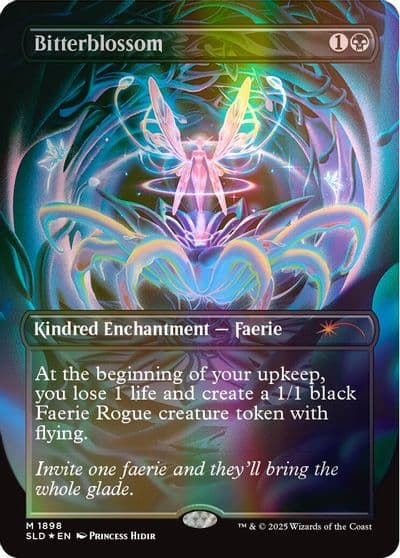 Bitterblossom Double Rainbow Foil Secret Lair Drop Series Magic card