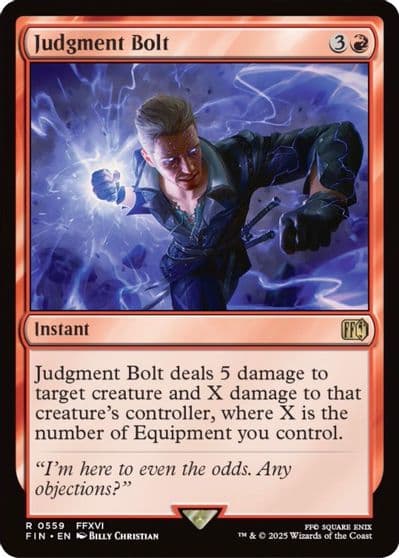 Judgment Bolt FINAL FANTASY Magic card