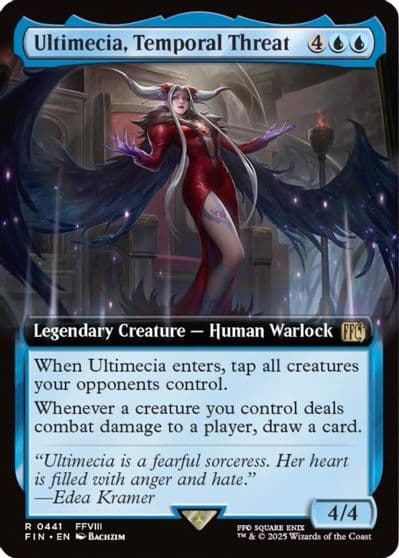 Ultimecia Temporal Threat Extended Art FINAL FANTASY Magic card