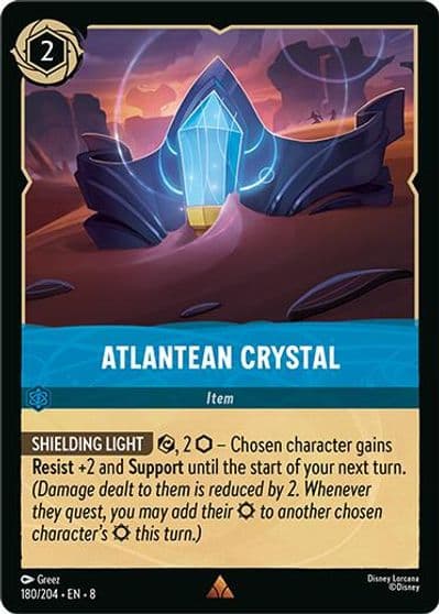 Atlantean Crystal Reign of Jafar Lorcana card