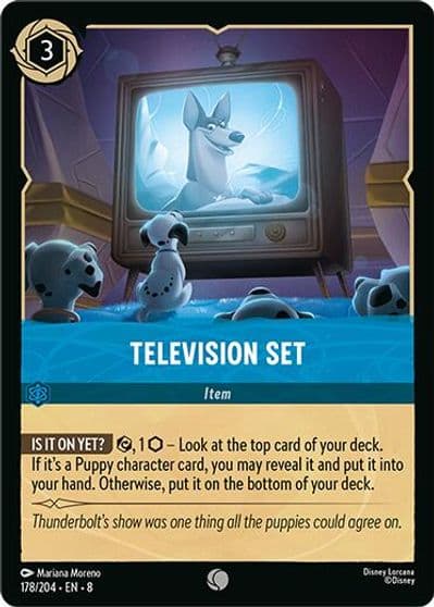 Television Set Reign of Jafar Lorcana card