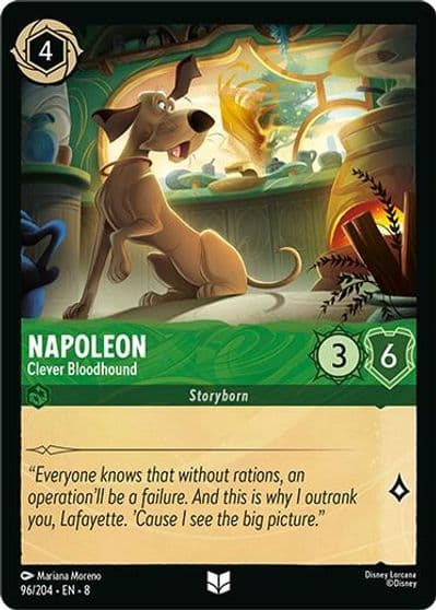 Napoleon Clever Bloodhound Reign of Jafar Lorcana card