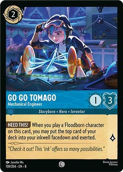 Go Go Tomago Mechanical Engineer Reign of Jafar Lorcana card
