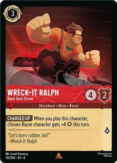 Wreck It Ralph Back Seat Driver Reign of Jafar Lorcana card