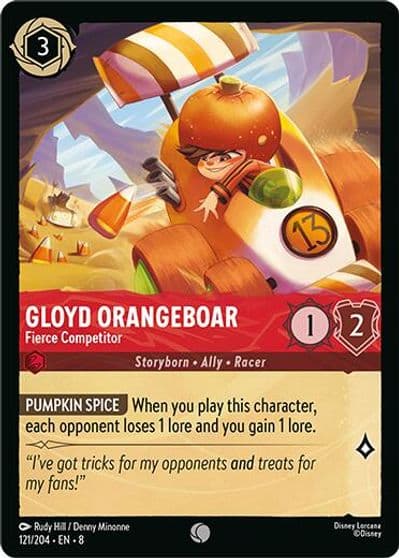 Gloyd Orangeboar Fierce Competitor Reign of Jafar Lorcana card