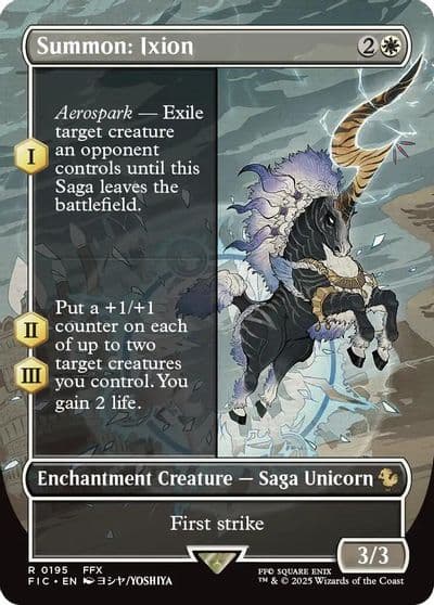 Summon Ixion Borderless Commander: FINAL FANTASY Magic card