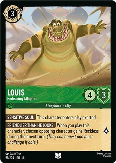 Louis Endearing Alligator Reign of Jafar Lorcana card